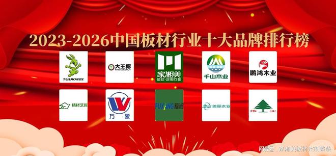 2023年-2026年中国板材行业十大品牌排行榜