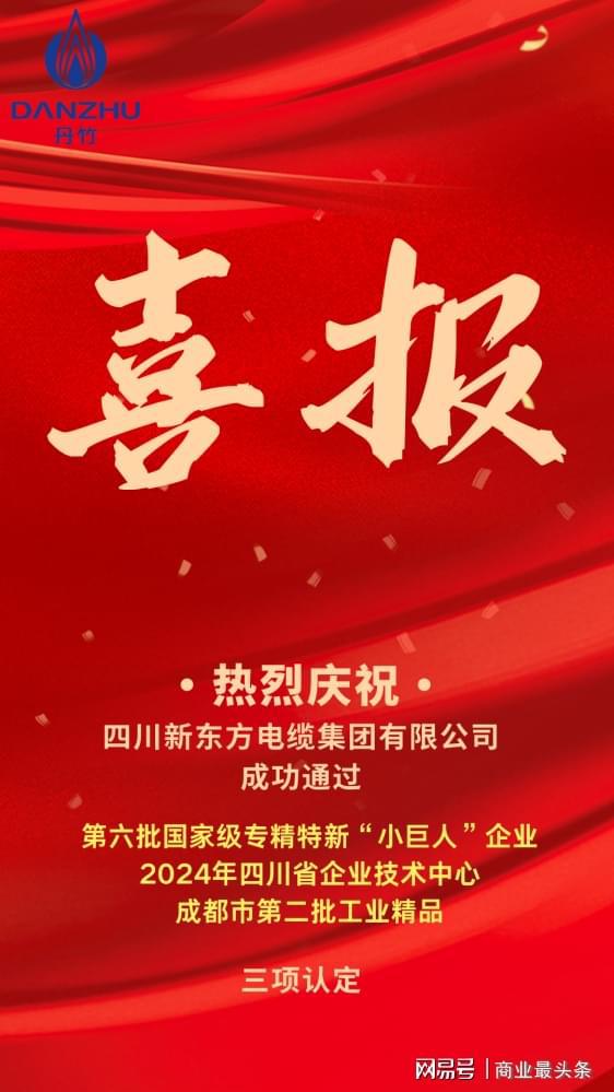 从技术到市场：新东方电缆喜获三项认定