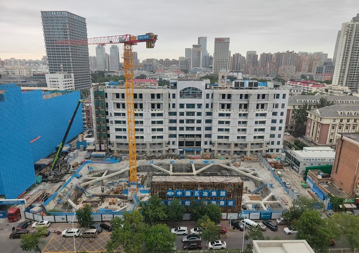 加压奋进分秒必争中国五冶华北公司建设者中秋坚守一线“不打烊”(图3)