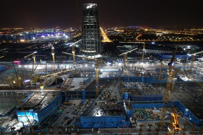 加压奋进分秒必争中国五冶华北公司建设者中秋坚守一线“不打烊”(图4)