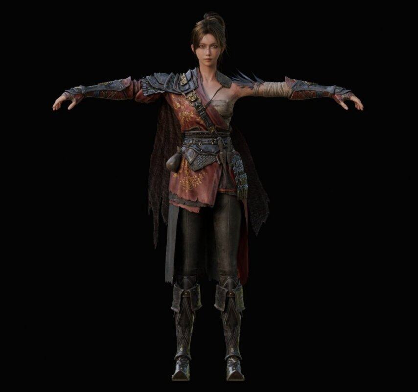 《明末：渊虚之羽》女主3D渲染模型美艳不可方物(图1)